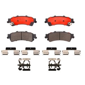Brembo Brake Pad, Nao, Fmsi Number D792-7662, Ceramic, Set of 4, With Hardware – P10028N