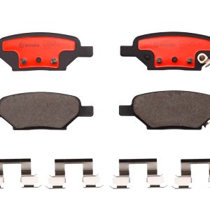 Brembo Brake Pad, Nao, Fmsi Number D1033-7937, Ceramic, Set of 4, With Hardware – P10031N