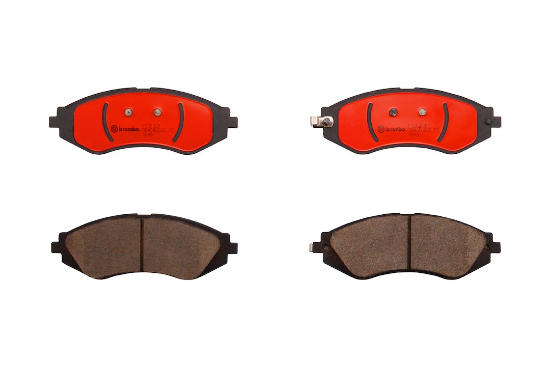 Brembo Brake Pad, Nao, Fmsi Number D1035-7779, Ceramic, Set of 4 – P10032N