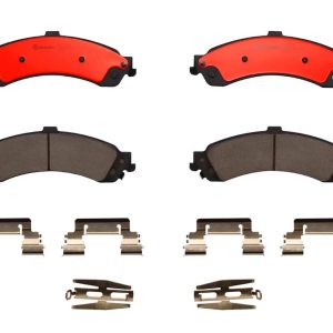 Brembo Brake Pad, Nao, Fmsi Number D975-7707, Ceramic, Set of 4, With Hardware – P10040N
