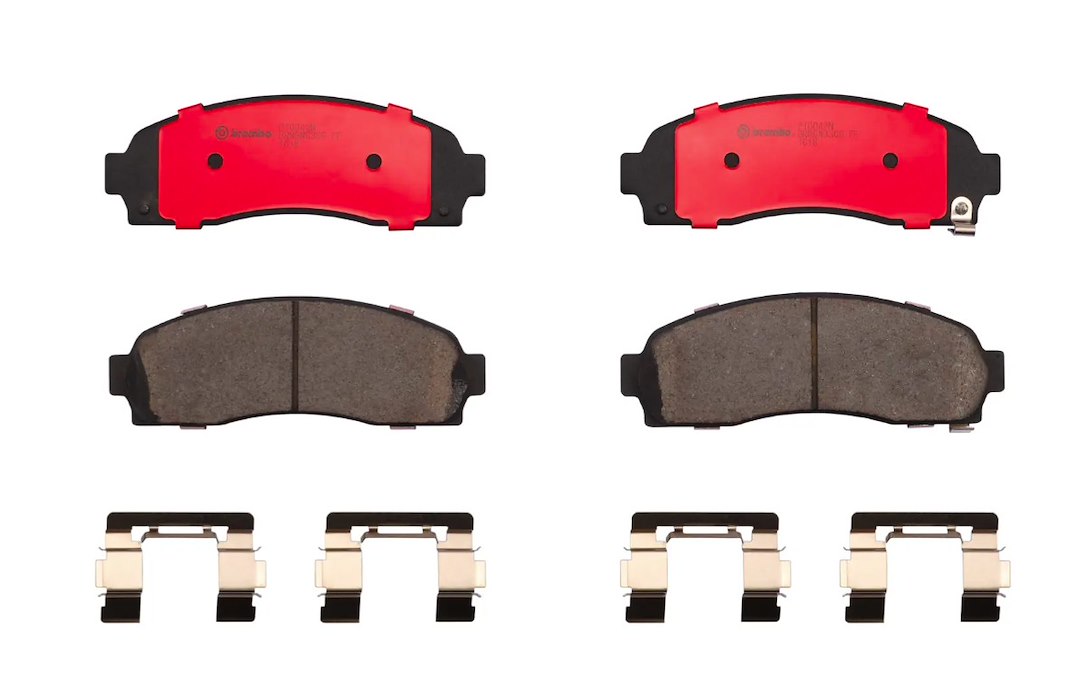 Brembo Brake Pad, Nao, Fmsi Number D913-7794, Ceramic, Set of 4, With Hardware – P10042N