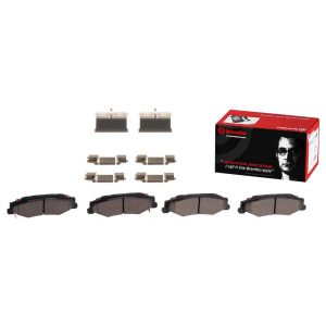 Brembo Brake Pad, Nao, Fmsi Number D732-7600, Ceramic, Set of 4, With Hardware – P10047N