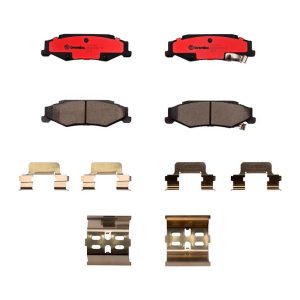 Brembo Brake Pad, Nao, Fmsi Number D732-7600, Ceramic, Set of 4, With Hardware – P10047N