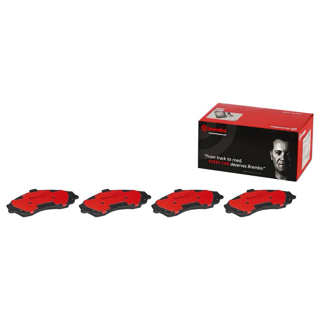 Brembo Brake Pad, Nao, Fmsi Number D731-8230, Ceramic, Set of 4, With Hardware – P10052N