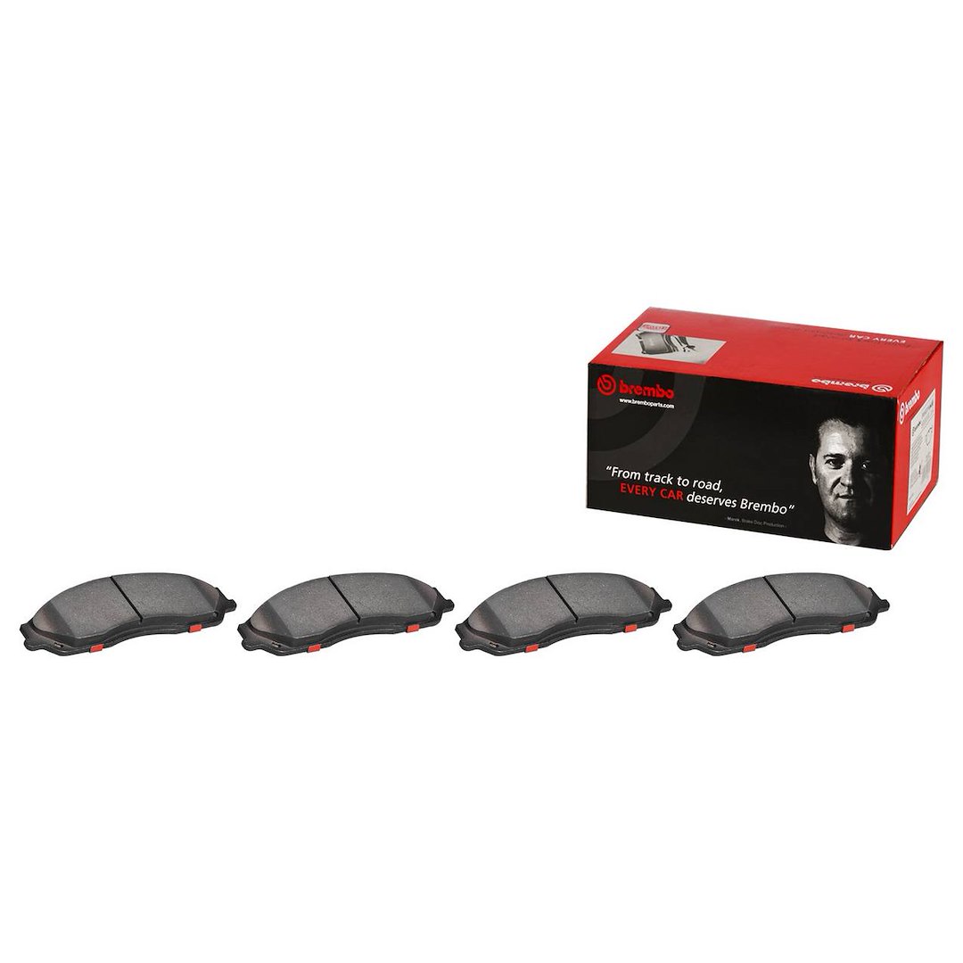 Brembo Brake Pad, Nao, Fmsi Number D731-8230, Ceramic, Set of 4, With Hardware – P10052N