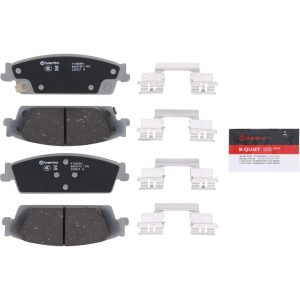 Brembo Brake Pad, Nao, Fmsi Number D1707-8930, Ceramic, Set of 4, With Hardware – P10068N