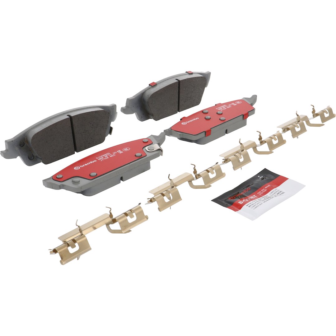 Brembo Brake Pad, Xtra Severe Duty, Fmsi Number D1707-8930, Ceramic, Set of 4 – P10068SD