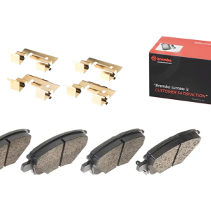 Brembo Brake Pad, Prime Line, Fmsi Number D1844-9072, Low-Metallic, Set of 4, With Mounting Hardware – P10073