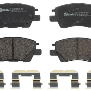 Brembo Brake Pad, Prime Line, Fmsi Number D1844-9072, Low-Metallic, Set of 4, With Mounting Hardware – P10073