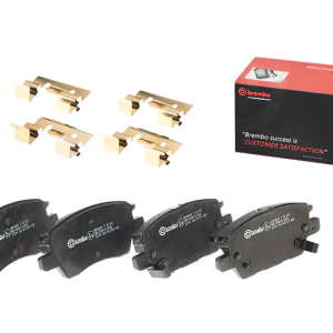 Brembo Brake Pad, Prime Line, Fmsi Number D1844-9072, Low-Metallic, Set of 4, With Mounting Hardware – P10073