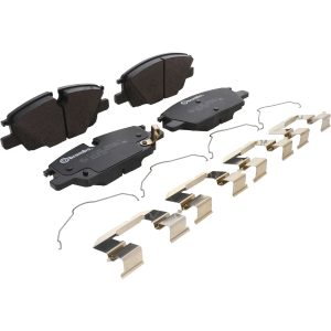 Brembo Brake Pad, Prime Line, Low-Metallic, Set of 4, With Mounting Hardware – P10082