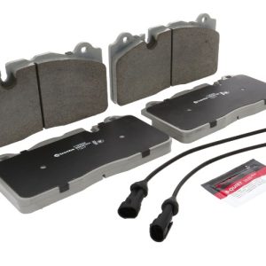 Brembo Brake Pad, Nao, Ceramic, Set of 4, With Brake Lubricant/ Pad Wear Sensor – P10096N