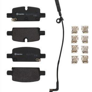 Brembo Brake Pad, Prime Line, Fmsi Number D2174-9419, Low-Metallic, Set of 4, With Mounting Hardware – P10098