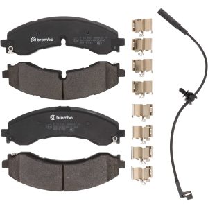 Brembo Brake Pad, Prime Line, Fmsi Number D2250-9486, Low-Metallic, Set of 4, With Mounting Hardware – P10100