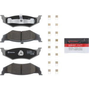 Brembo Brake Pad, Nao, Fmsi Number D782-7650, Ceramic, Set of 4, With Hardware – P11010N