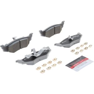 Brembo Brake Pad, Nao, Fmsi Number D782-7650, Ceramic, Set of 4, With Hardware – P11010N