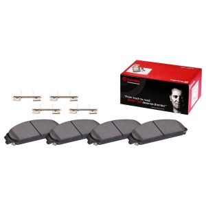 Brembo Brake Pad, Nao, Fmsi Number D841-7716, Ceramic, Set of 4, With Hardware – P11012N