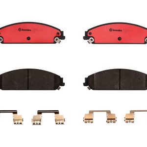 Brembo Brake Pad, Nao, Fmsi Number D1058-7965, Ceramic, Set of 4, With Hardware – P11017N