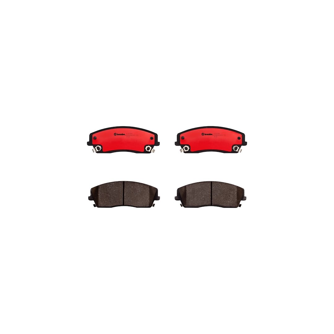 Brembo Brake Pad, Nao, Fmsi Number D1056-7962, Ceramic, Set of 4, With Hardware – P11019N