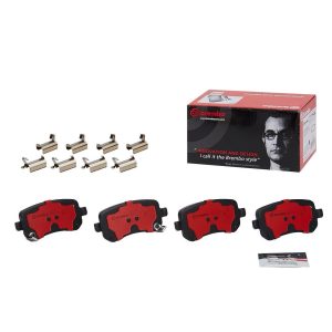 Brembo Brake Pad, Nao, Fmsi Number D1326-8438, Ceramic, Set of 4, With Hardware – P11021N