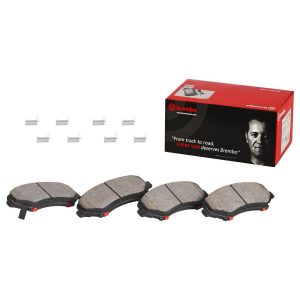 Brembo Brake Pad, Nao, Fmsi Number D1326-8438, Ceramic, Set of 4, With Hardware – P11021N
