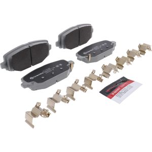 Brembo Brake Pad, Nao, Fmsi Number D1596-8811, Ceramic, Set of 4, With Hardware – P11032N