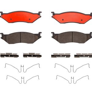 Brembo Brake Pad, Nao, Fmsi Number D1066-7972, Ceramic, Set of 4, With Hardware – P11037N