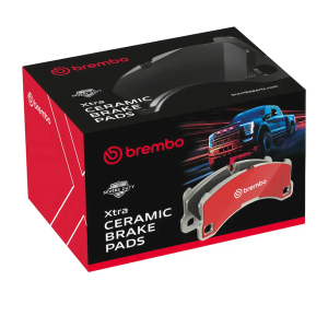 Brembo Brake Pad, Xtra Severe Duty, Fmsi Number D1066-7972, Ceramic, Set of 4, With Pad Shims/ Mounting Hardware/ Brake Lubricant – P11037SD