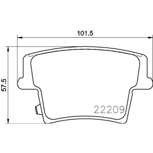 Brembo Brake Pad, Prime Line, Fmsi Number D1057-7963, Low-Metallic, Set of 4, With Mounting Hardware and Pad Wear Sensor – P11040