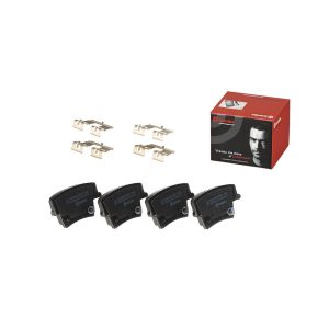 Brembo Brake Pad, Prime Line, Fmsi Number D1057-7963, Low-Metallic, Set of 4, With Mounting Hardware and Pad Wear Sensor – P11040