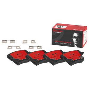 Brembo Brake Pad, Nao, Fmsi Number D1057-7963, Ceramic, Set of 4, With Hardware – P11040N