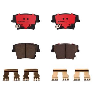 Brembo Brake Pad, Nao, Fmsi Number D1057-7963, Ceramic, Set of 4, With Hardware – P11040N