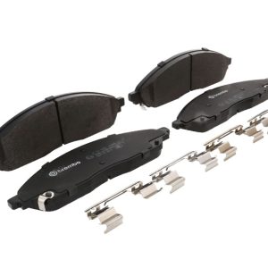 Brembo Brake Pad, Prime Line, Fmsi Number D2402-9632, Low-Metallic, Set of 4, With Mounting Hardware – P11046