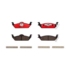 Brembo Brake Pad, Nao, Fmsi Number D963-7862, Ceramic, Set of 4, With Hardware – P15012N