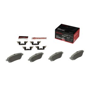 Brembo Brake Pad, Nao, Fmsi Number D1454-8738, Ceramic, Set of 4, With Hardware – P16013N