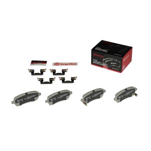 Brembo Brake Pad, Nao, Fmsi Number D1454-8738, Ceramic, Set of 4, With Hardware – P16013N