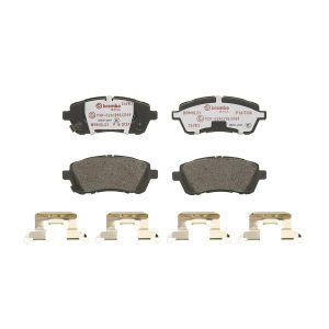 Brembo Brake Pad, Xtra Line, Fmsi Number D1454-8948, Low-Metallic, Set of 4, With Pad Wear Sensor and Mounting Hardware – P16013X