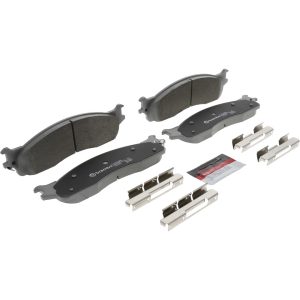 Brembo Brake Pad, Nao, Fmsi Number D965-7864, Ceramic, Set of 4, With Hardware – P18008N