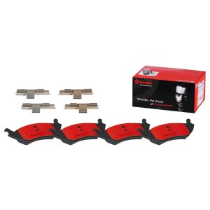 Brembo Brake Pad, Nao, Fmsi Number D967-7867, Ceramic, Set of 4, With Hardware – P18010N