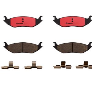 Brembo Brake Pad, Nao, Fmsi Number D967-7867, Ceramic, Set of 4, With Hardware – P18010N