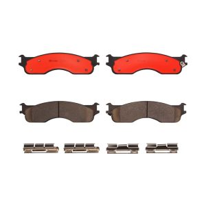 Brembo Brake Pad, Nao, Fmsi Number D1054-7959, Ceramic, Set of 4, With Hardware – P18011N