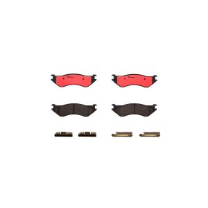 Brembo Brake Pad, Nao, Fmsi Number D842-7718, Ceramic, Set of 4, With Hardware – P18019N