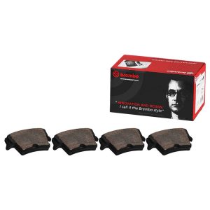 Brembo Brake Pad, Nao, Fmsi Number D1593-8806, Ceramic, Set of 4, With Hardware – P18025N