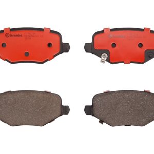 Brembo Brake Pad, Nao, Fmsi Number D1719-8825, Ceramic, Set of 4, With Hardware – P18029N