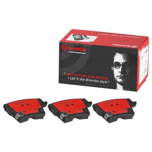 Brembo Brake Pad, Nao, Fmsi Number D1057-8495, Ceramic, Set of 4, With Hardware – P18033N