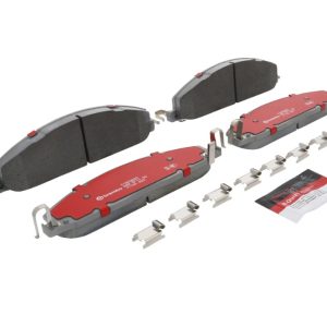 Brembo Brake Pad, Xtra Severe Duty, Fmsi Number D1400-8508, Ceramic, Set of 4, With Pad Shims/ Mounting Hardware/ Brake Lubricant – P18036SD