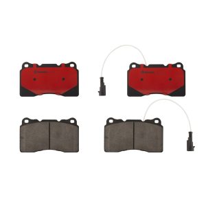Brembo Brake Pad, Nao, Fmsi Number D1016-7919, Ceramic, Set of 4, With Hardware – P23078N