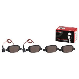 Brembo Brake Pad, Nao, Fmsi Number D1618-8921, Ceramic, Set of 4, With Hardware – P23119N