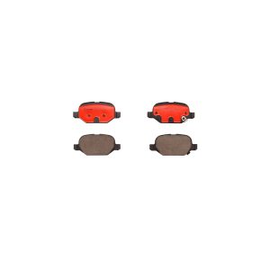 Brembo Brake Pad, Nao, Fmsi Number D1569-8778, Ceramic, Set of 4, With Hardware – P23151N