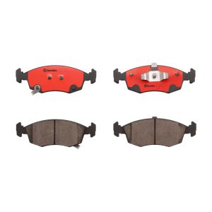 Brembo Brake Pad, Nao, Fmsi Number D1568-8777, Ceramic, Set of 4 – P23168N